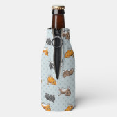 Muster mit lustigen Katzen Flaschenkühler (Flasche Rückseite)