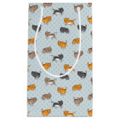 Muster mit lustigen Katzen Kleine Geschenktüte (Vorderseite)