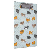 Muster mit lustigen Katzen Klemmbrett (Rechts)