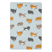 Muster mit lustigen Katzen Mini Klemmbrett (Rückseite)