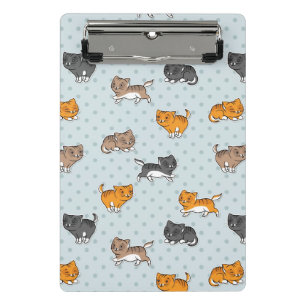 Muster mit lustigen Katzen Mini Klemmbrett
