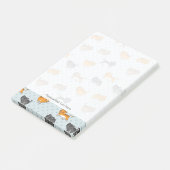 Muster mit lustigen Katzen Post-it Klebezettel (angewinkelt)