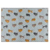 Muster mit lustigen Katzen Schneidebrett (Vorderseite)