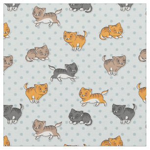 Muster mit lustigen Katzen Stoff