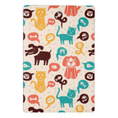 Muster mit lustigen Katzen und Hunden Mini Klemmbrett (Rückseite)