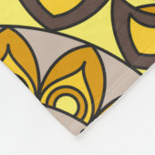 Muster mit Mandalasen. Vintage Dekorelemente Fleecedecke (Ecke)