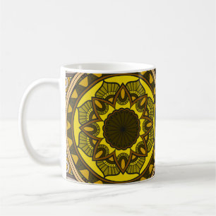 Muster mit Mandalasen. Vintage Dekorelemente Kaffeetasse