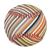 Muster mit mehrfarbigem Streifen Baseball (Vorderseite)