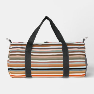 Muster mit mehrfarbigem Streifen Duffle Bag
