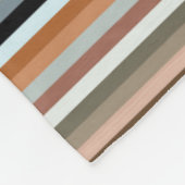 Muster mit mehrfarbigem Streifen Fleecedecke (Ecke)