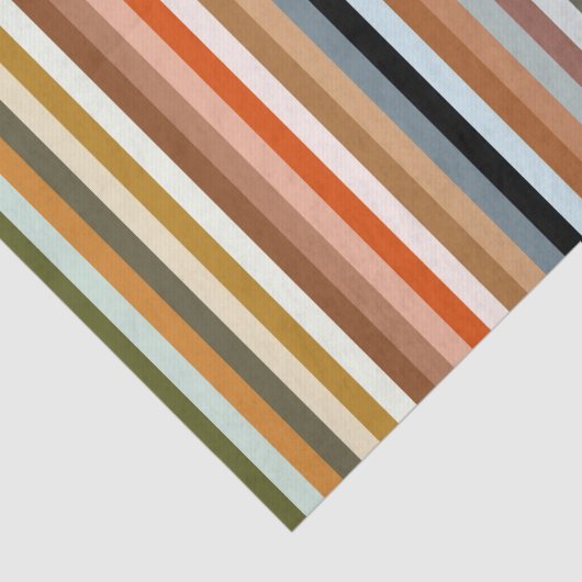 Muster mit mehrfarbigem Streifen Seidenpapier (Ausschnitt)