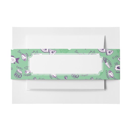 Muster mit Nahrung Einladungsbanderole (Vorderseite Beispiel)