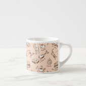 Muster mit Nahrung Espressotasse (Rechts)