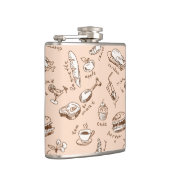 Muster mit Nahrung Flachmann (Rechts)