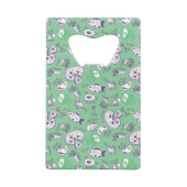 Muster mit Nahrung Geldkarten Flaschenöffner (Rückseite)