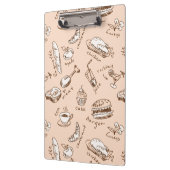 Muster mit Nahrung Klemmbrett (Links)