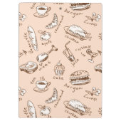 Muster mit Nahrung Klemmbrett (Rückseite)