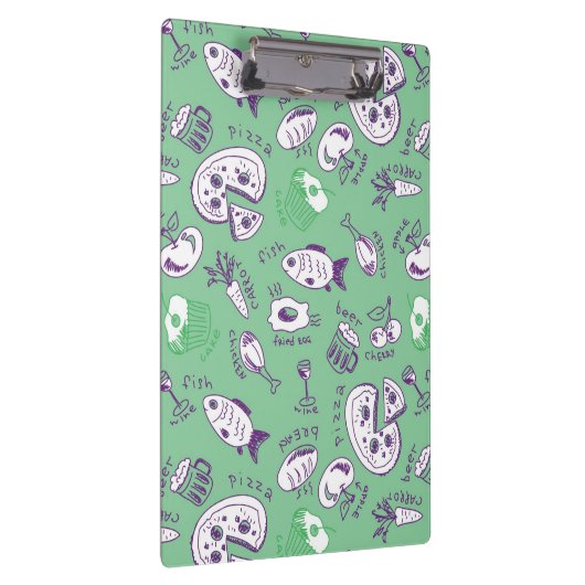 Muster mit Nahrung Klemmbrett (Rechts)
