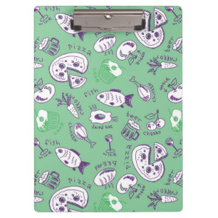 Muster mit Nahrung Klemmbrett