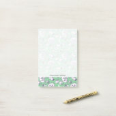 Muster mit Nahrung Post-it Klebezettel (Auf Schreibtisch)