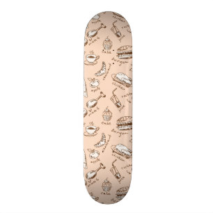 Muster mit Nahrung Skateboard