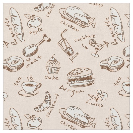 Muster mit Nahrung Stoff (Nahaufnahme)