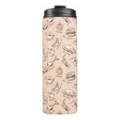 Muster mit Nahrung Thermosbecher (Vorderseite)