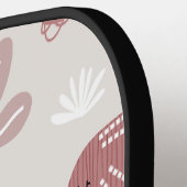 Muster mit niedlichen Elefanten und Giraffen Pickleball Schläger (Linke Seite)