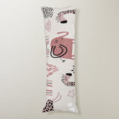 Muster mit niedlichen Elefanten und Giraffen Seitenschläferkissen (Vorderseite Vertikal)