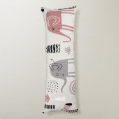 Muster mit niedlichen Elefanten und Giraffen Seitenschläferkissen (Rückseite (Vertikal))