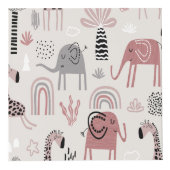 Muster mit niedlichen Elefanten und Giraffen Würfel (Vorderseite)