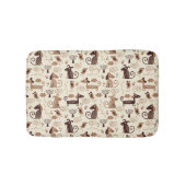 Muster mit niedlichen Hunden Badematte (Vorderseite)