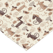 Muster mit niedlichen Hunden Kurzer Tischläufer (Ecke)