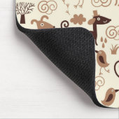 Muster mit niedlichen Hunden Mousepad (Ecke)