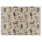 Muster mit niedlichen Hunden Schneidebrett (Vorderseite)