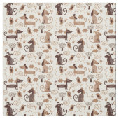 Muster mit niedlichen Hunden Stoff (Muster)