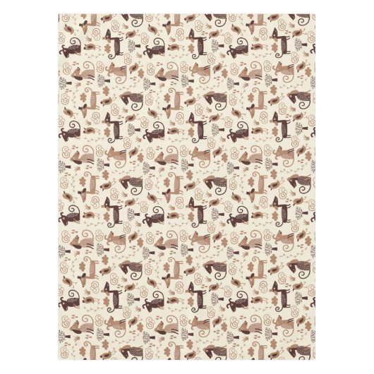 Muster mit niedlichen Hunden Tischdecke (Vorderseite)