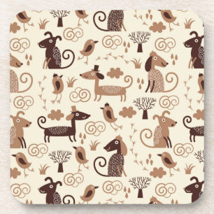 Muster mit niedlichen Hunden Untersetzer