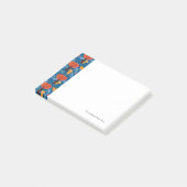 Muster mit niedlichen Katzen und Vögeln Post-it Klebezettel (angewinkelt)