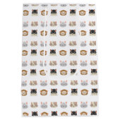 Muster mit Niedlichen Katzenköpfen Mittlere Gesche Geschenktüte (Rückseite)