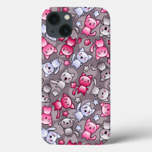 Muster mit niedlichen Kawaii-Doodle-Katzen Case-Mate iPhone Hülle