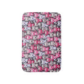 Muster mit niedlichen kawaii Gekritzelkatzen 2 Badematte (Vorderseite Vertikal)