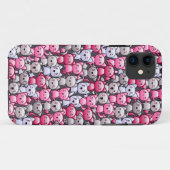 Muster mit niedlichen kawaii Gekritzelkatzen 2 Case-Mate iPhone Hülle (Rückseite (Horizontal))