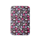 Muster mit niedlichen kawaii Gekritzelkatzen 3 Badematte (Vorderseite Vertikal)