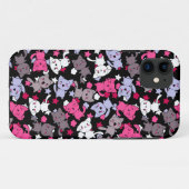 Muster mit niedlichen kawaii Gekritzelkatzen 3 Case-Mate iPhone Hülle (Rückseite (Horizontal))