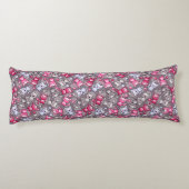 Muster mit niedlichen kawaii Gekritzelkatzen Seitenschläferkissen (Rückseite)