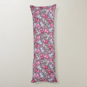 Muster mit niedlichen kawaii Gekritzelkatzen Seitenschläferkissen (Rückseite (Vertikal))