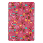 Muster mit niedlichen Vögeln und Katzen Mini Klemmbrett (Rückseite)