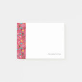 Muster mit niedlichen Vögeln und Katzen Post-it Klebezettel (Vorderseite)