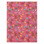 Muster mit niedlichen Vögeln und Katzen Tischdecke (Vorderseite)